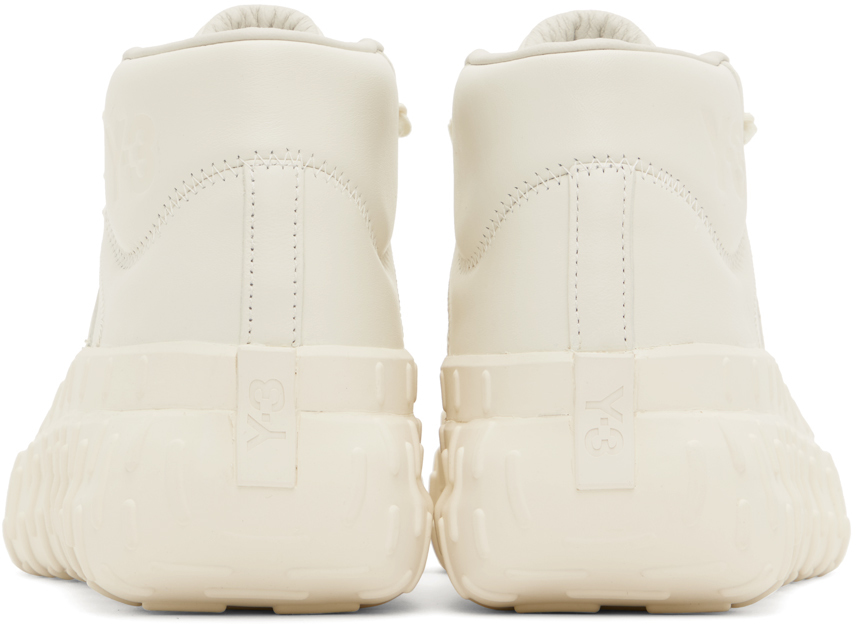 Y-3 Gr.1p High Sneakers In Off White/off White/