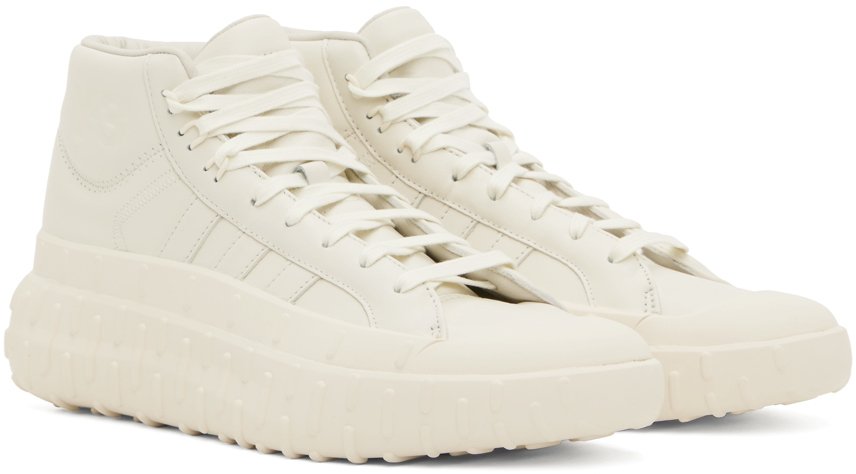 Y-3 Gr.1p High Sneakers In Off White/off White/