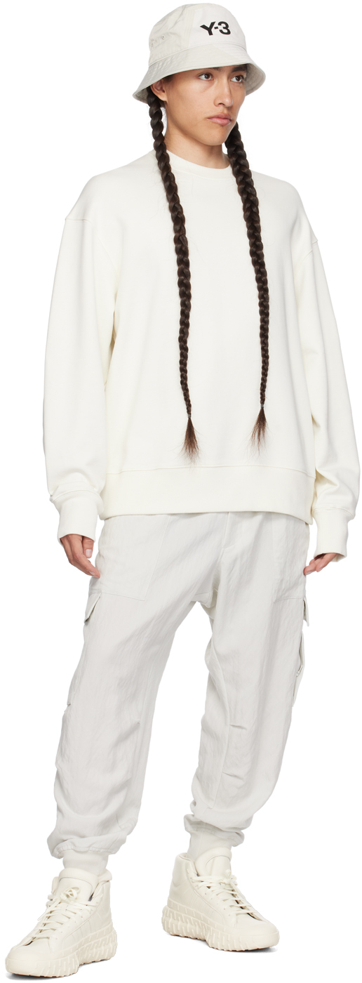 Y-3 Gr.1p High Sneakers In Off White/off White/