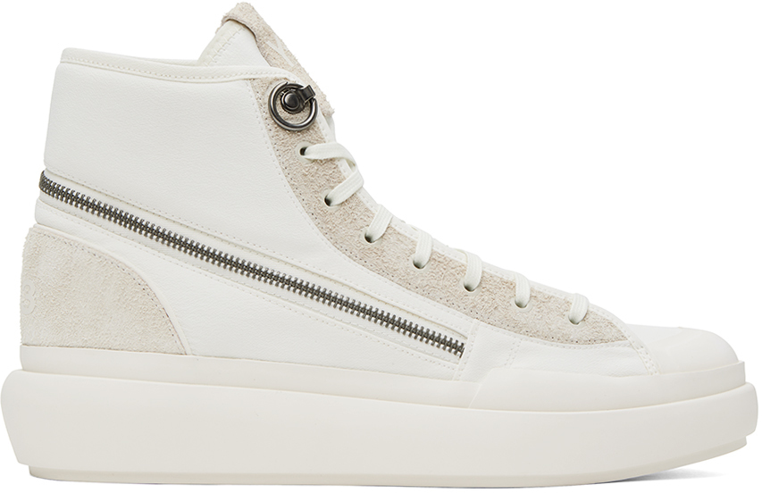 Y-3: Off-White Ajatu Court Sneakers | SSENSE