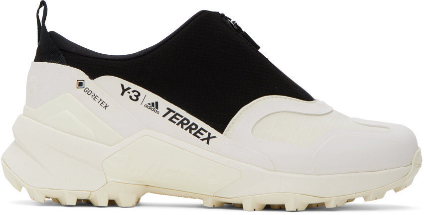 Shop Y-3 Black & Off-white Terrex Swift R3 Gtx Sneakers In Black/black/off Whit