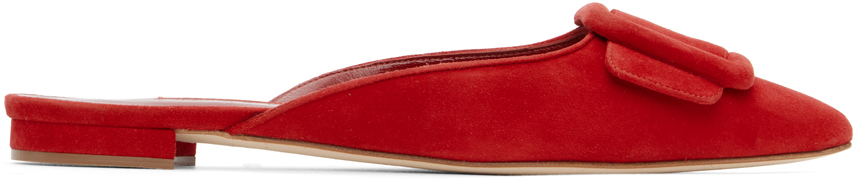 Red Maysale Flat Slippers
