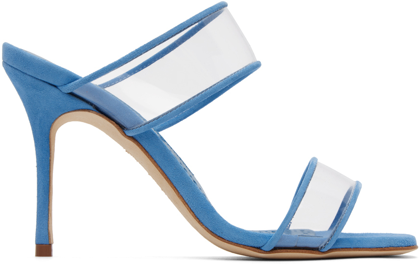 Manolo Blahnik Blue INVYMU Heeled Sandals