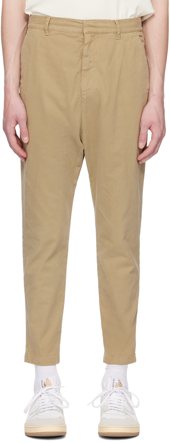 Khaki Paris Trousers by Nili Lotan on Sale
