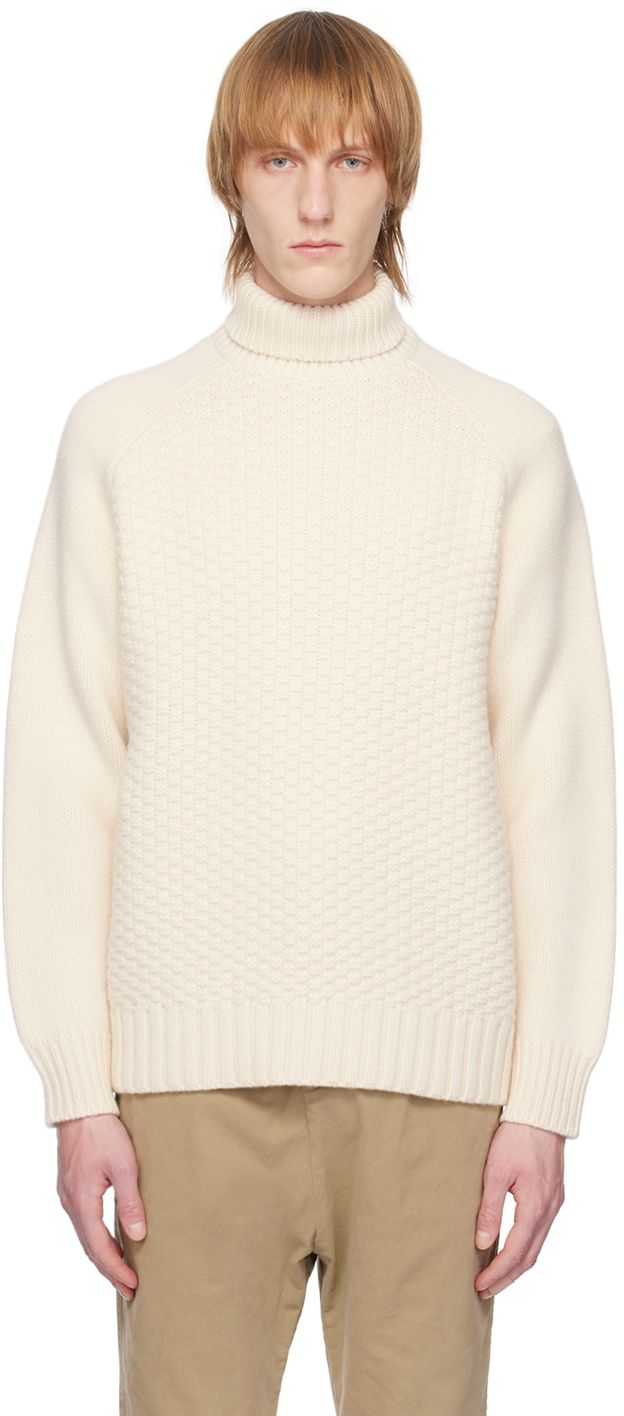 Nili Lotan Off-white Yakov Sweater In Ecru