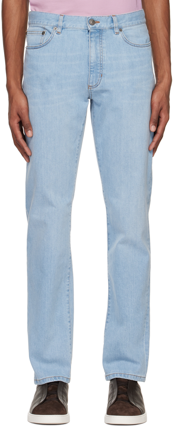 ZEGNA: Blue Comfort Jeans | SSENSE