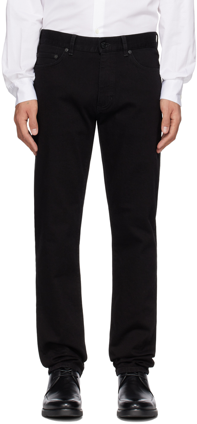 Zegna Roccia Stonewashed Wool Trousers In 1 Black Solid