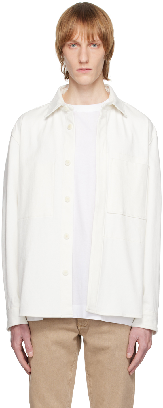 ZEGNA: White Button-Down Shirt | SSENSE