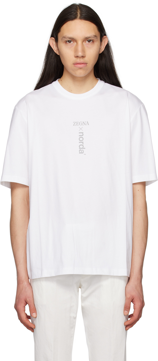 ZEGNA: White norda Edition T-Shirt | SSENSE