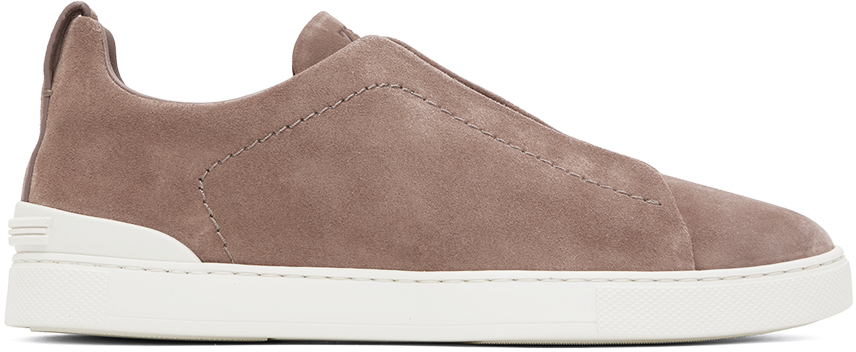 Shop Zegna Pink Triple Stitch™ Sneakers In Snd Dusty Pink