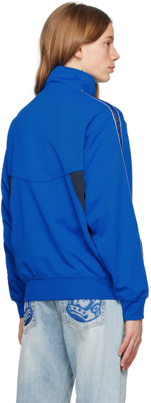 Billionaire Boys Club Blue & Black Paneled Track Jacket In Blue