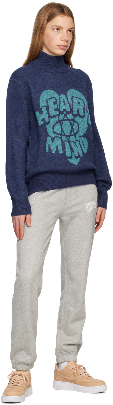 Billionaire Boys Club Navy Heart And Mind Turtleneck In Navy