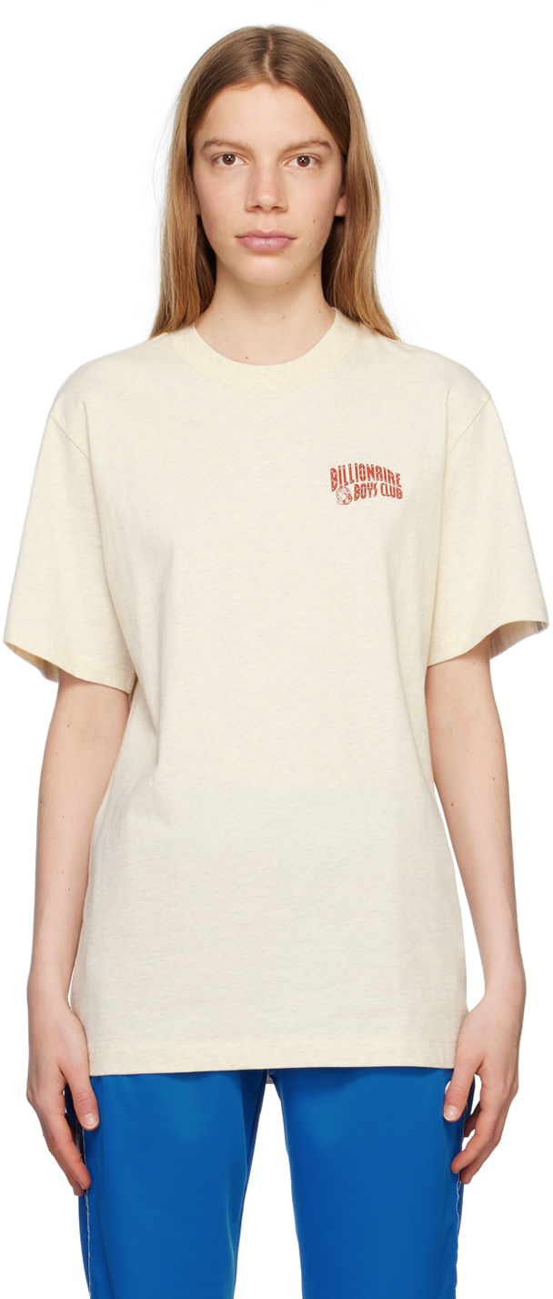 Billionaire Boys Club Off-white Small Arch Logo T-shirt In Oat