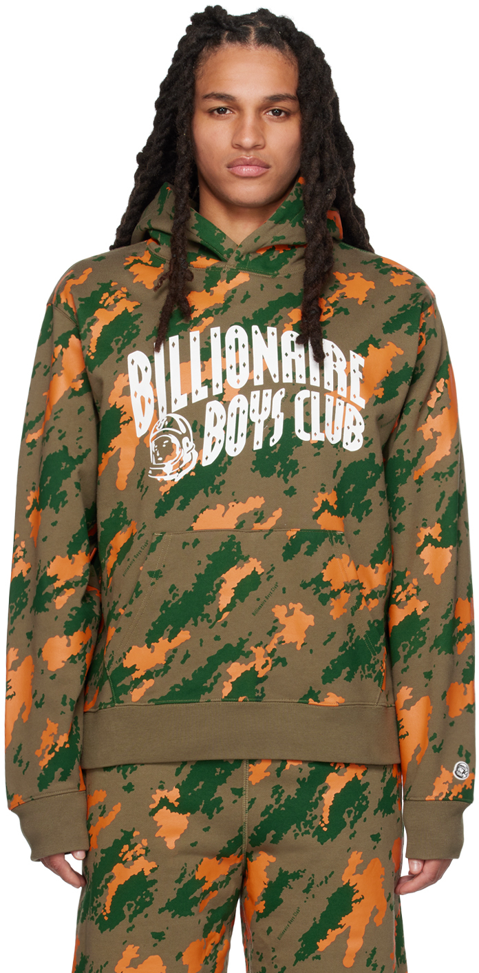 Billionaire Boys Club Billionaire Boys Camo Print Logo Hoodie Green