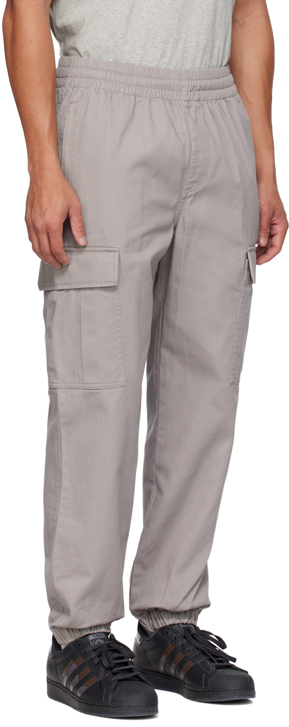 Billionaire Boys Club Gray Overdyed Cargo Pants In Taupe