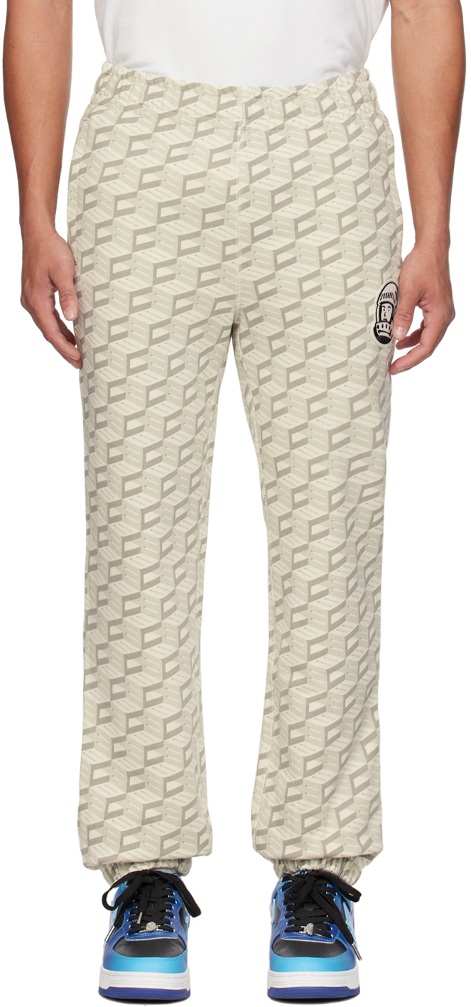 Billionaire Boys Club Grey Printed Sweatpants In Grey