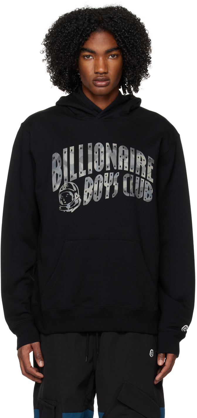 Billionaire Boys Club: Black Camo Arch Hoodie | SSENSE