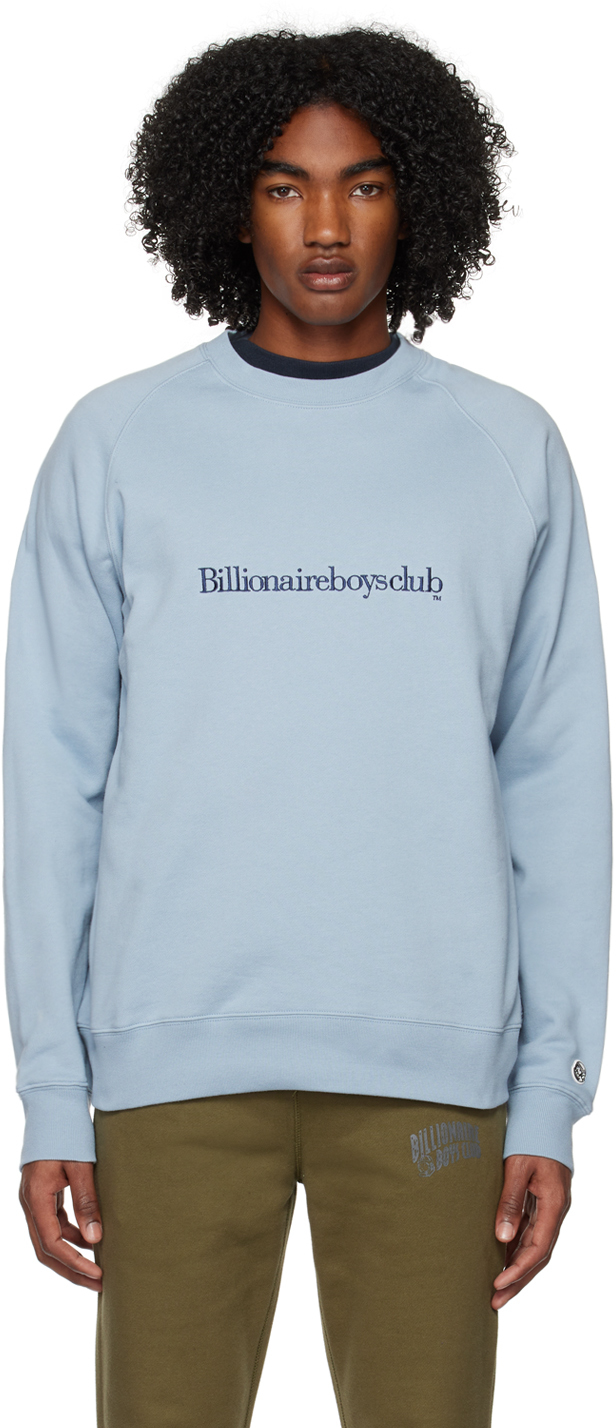 Billionaire Boys Club Serif Logo-embroidered Jumper In Blue