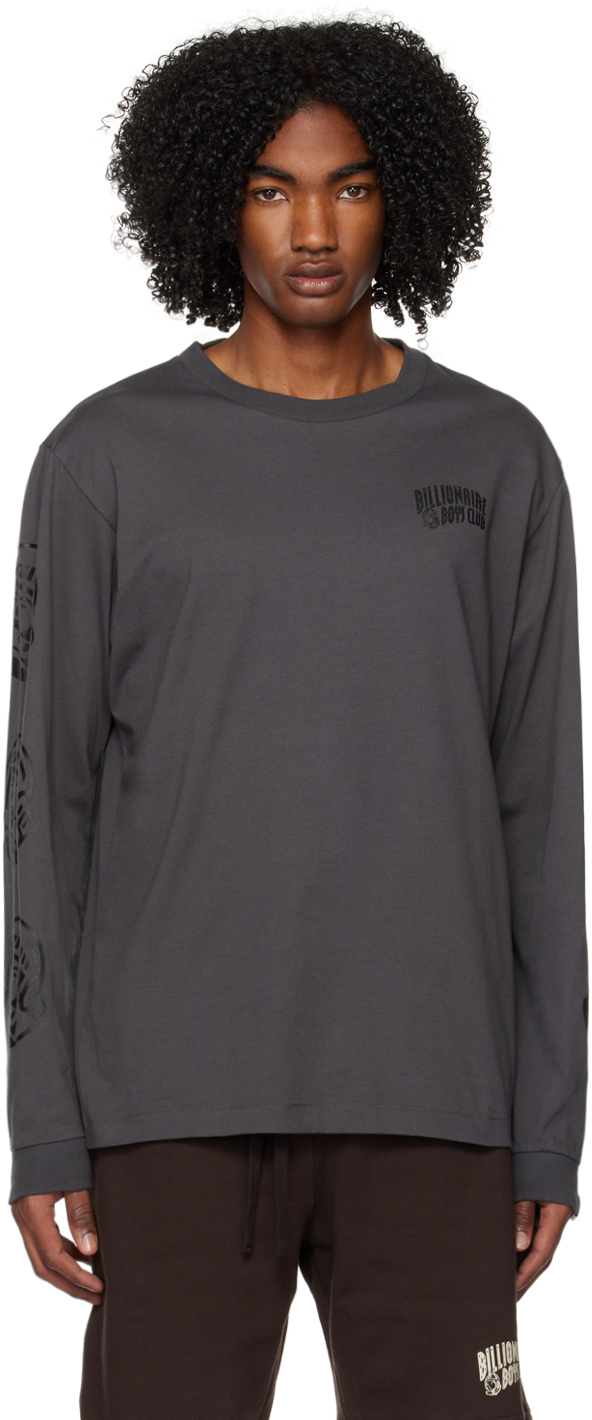 Billionaire Boys Club Gray Repeat Astro Long Sleeve T-Shirt