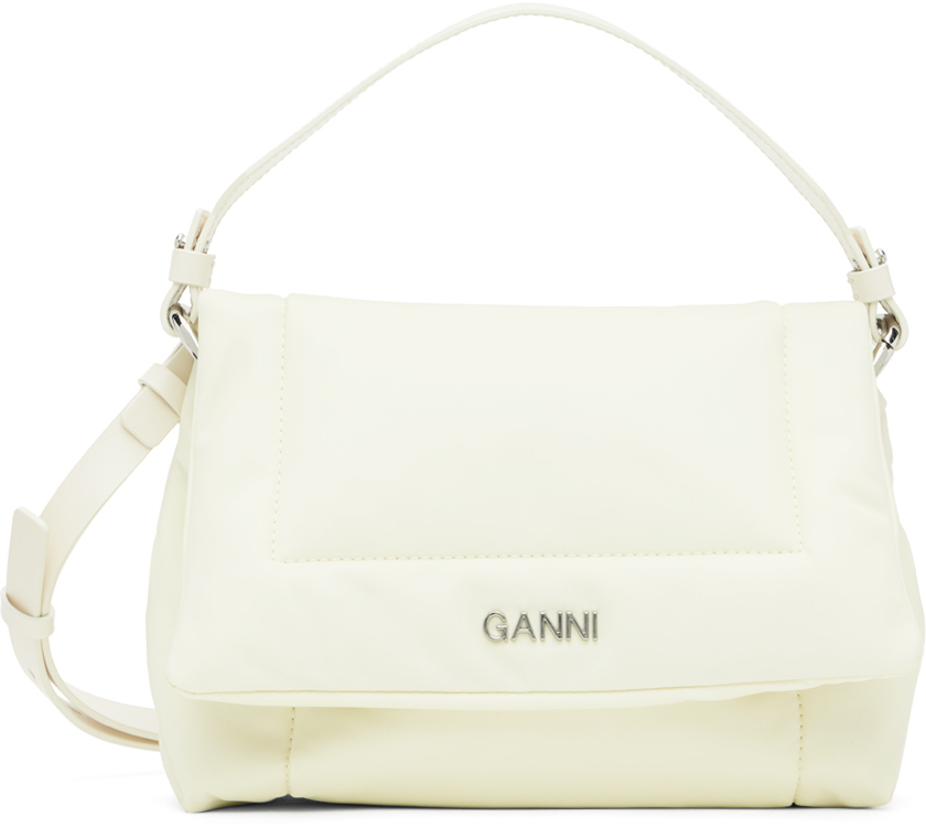 GANNI Off-White Small Pillow Bag