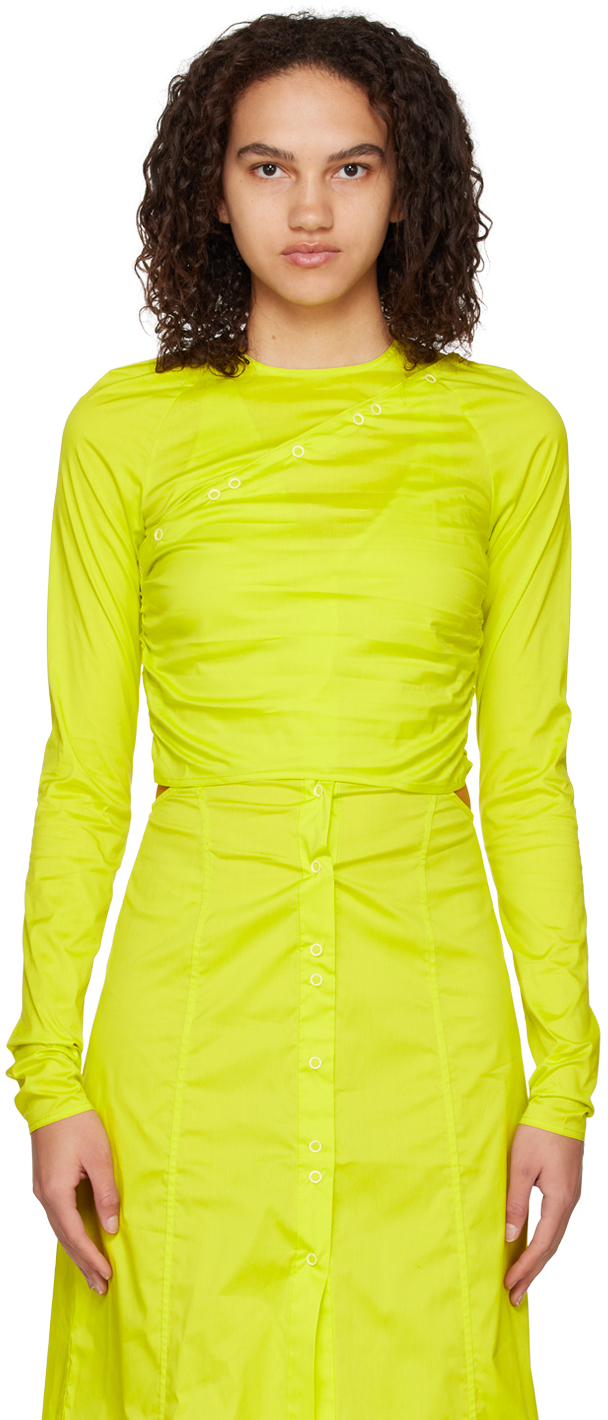 Chemisier Jaune Marciano Taille XS - Occasion En Très Bon état - Blouse Femme