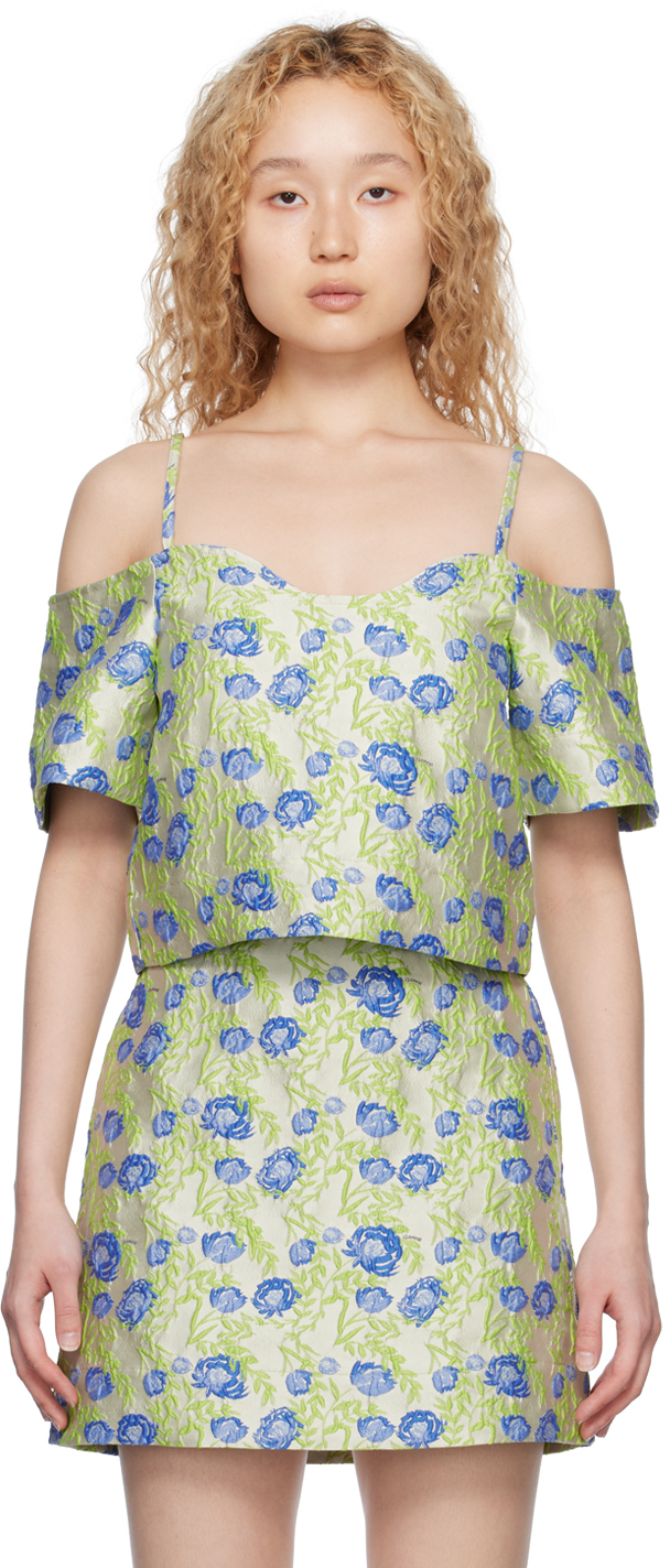 Chemisier NEXT Fille 5 Ans – Gris Viscose Floral – Manches Longues – Très Bon état