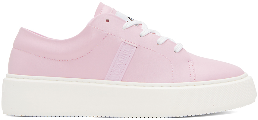 GANNI: Pink Sporty Sneakers | SSENSE