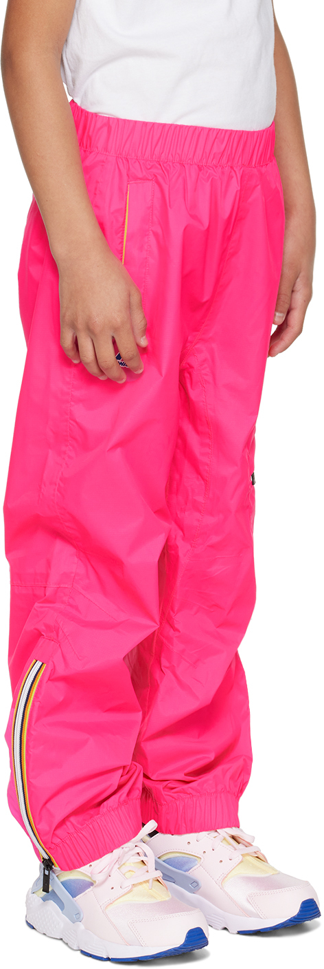 K-way Little Girl's & Girl's Edgard Water-repellant Pants In X1b Fuxia Fluo