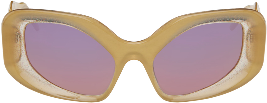 KNWLS Yellow Andy Wolf Edition Glimmer Sunglasses