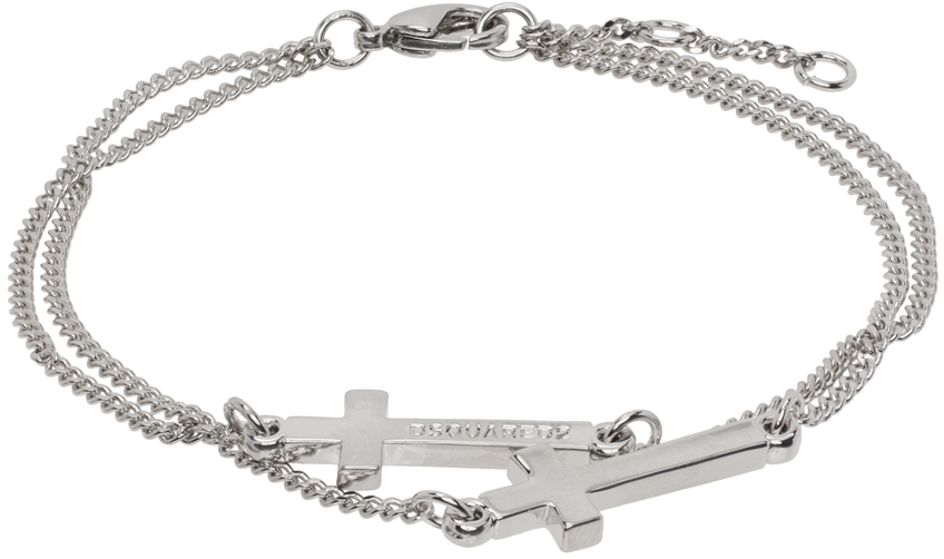 Dsquared2 Silver Cross Bracelet