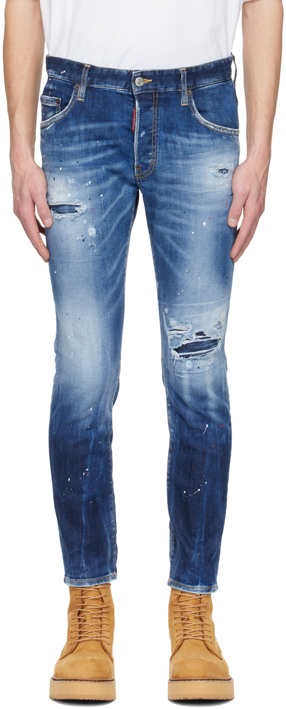 Blue Skater Jeans by Dsquared2 on Sale