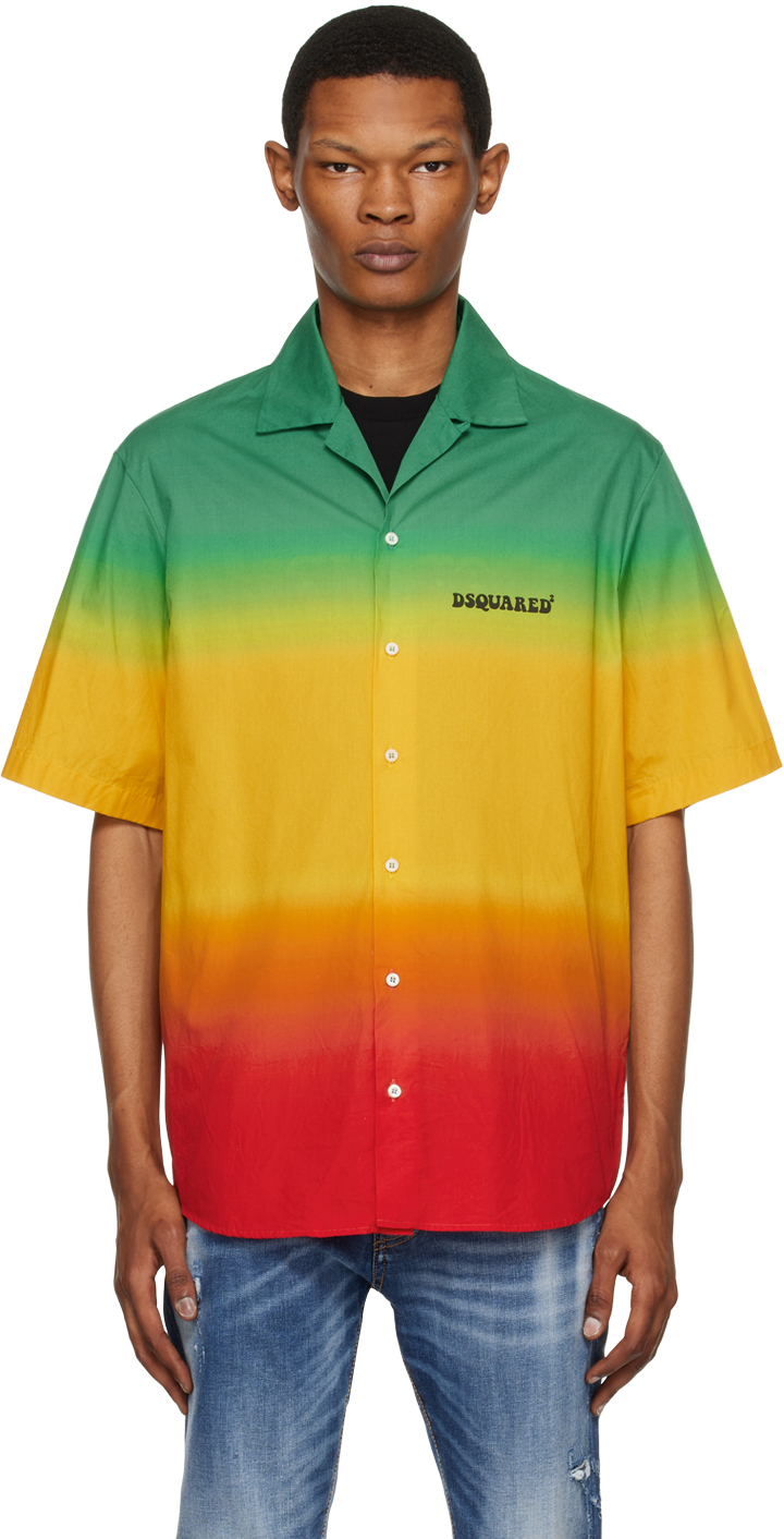 stijl gips Haast je Multicolor Gradient Stripe Shirt by Dsquared2 on Sale