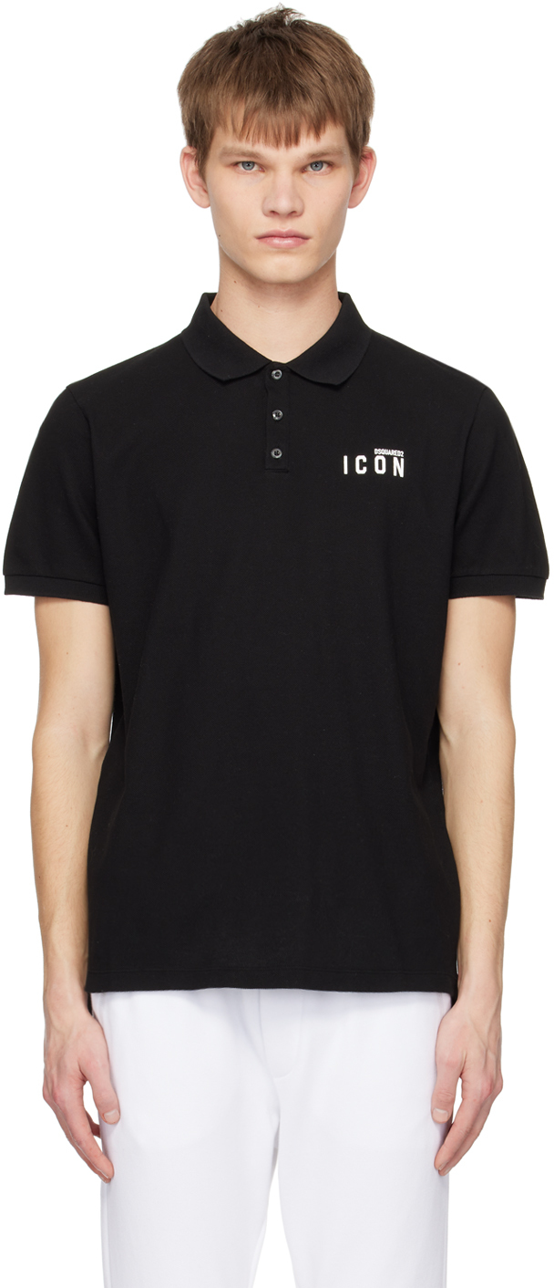 Dsquared2 Icon-print Polo Shirt In 962 Blue-light Blue