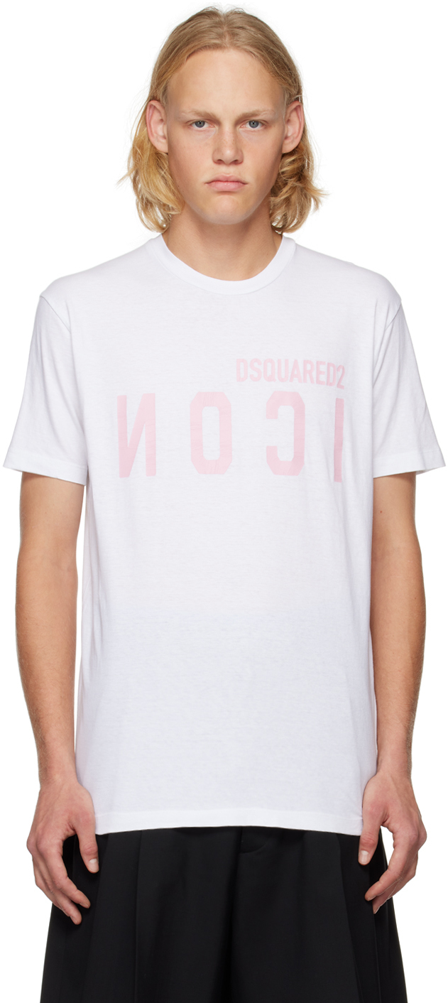Dsquared2 White Easy T-shirt In 100 White