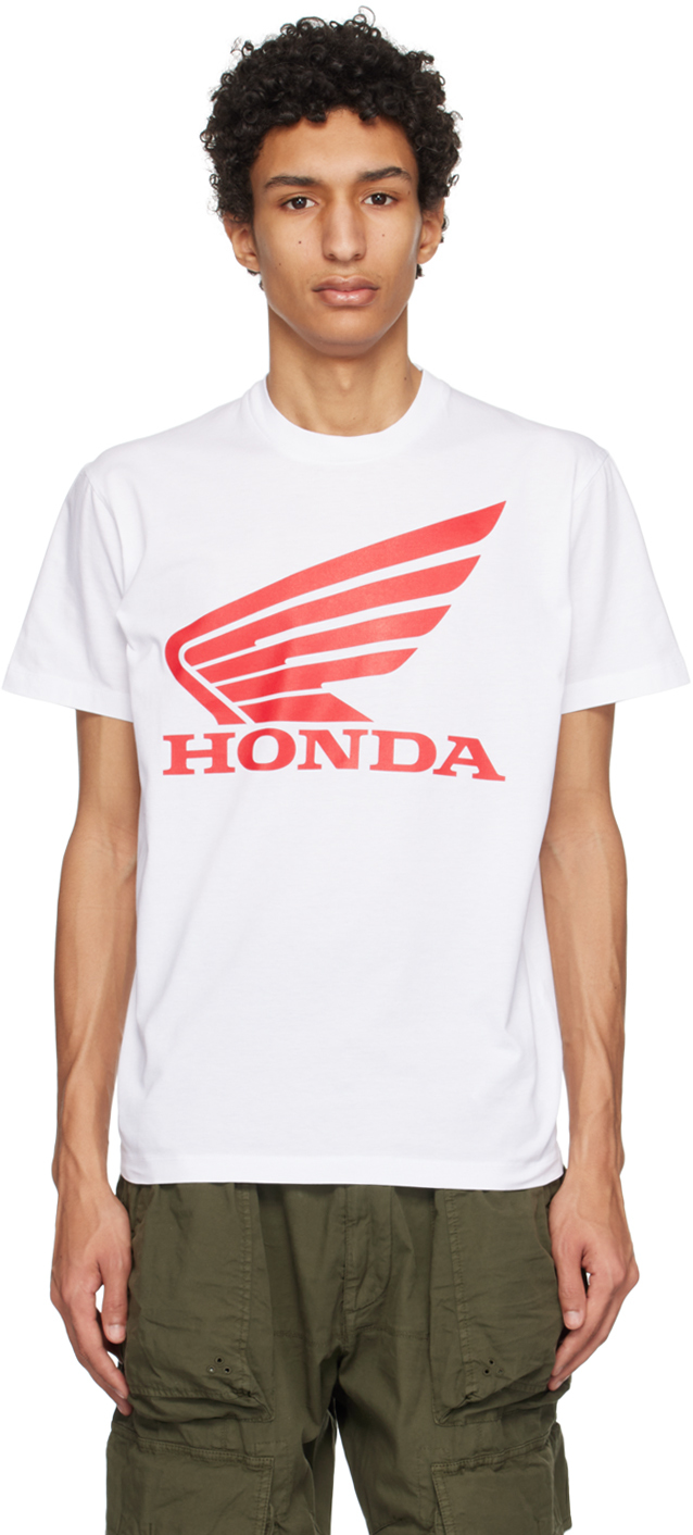 DSQUARED2 WHITE HONDA EDITION COOL T-SHIRT