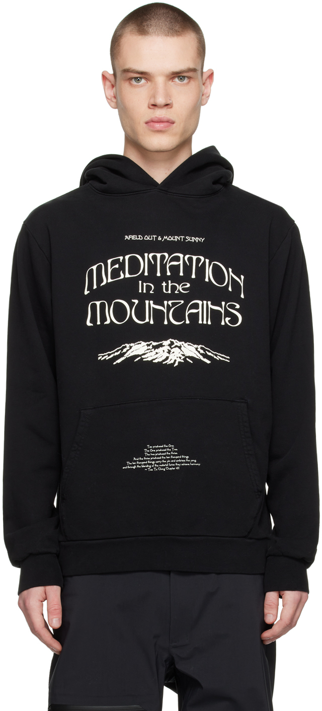 Afield Out Black Mount Sunny Edition Printed Hoodie