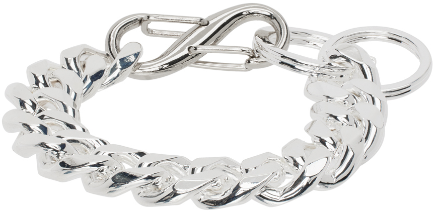 Martine Ali Silver Curb Chain Bracelet