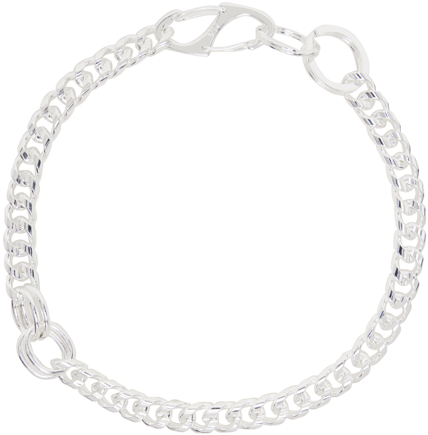 Martine Ali Silver Evie Curb Chain Necklace