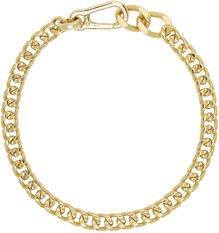 Martine Ali: Gold Curb Chain Necklace | SSENSE Canada