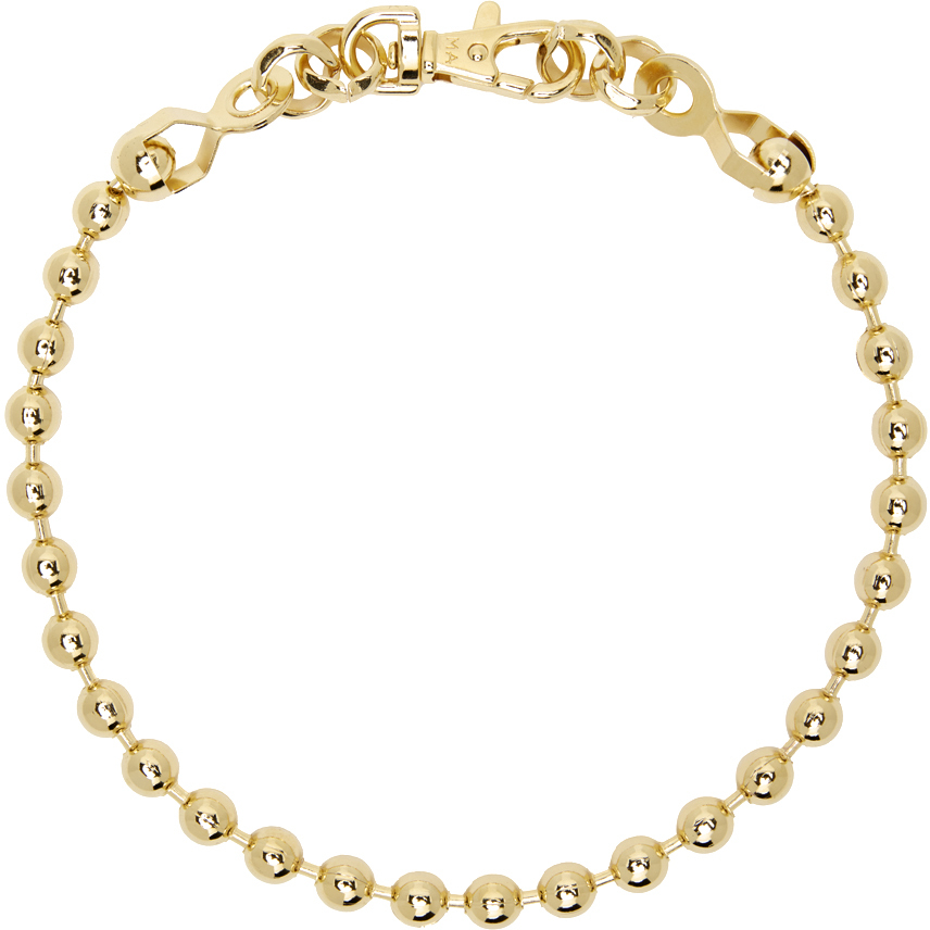 Martine Ali Gold Seashell Link Necklace In 14k Gold