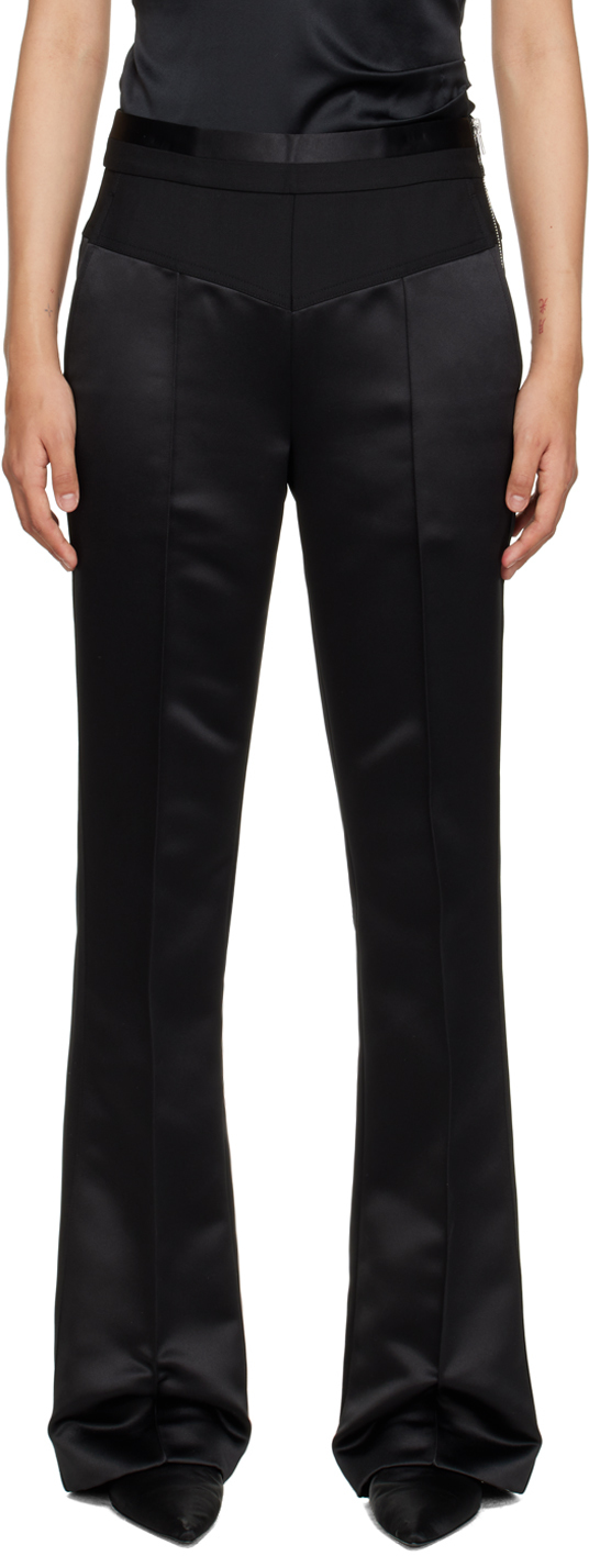 Cait Mid-Rise Straight Leg Tuxedo Pant, Black – SAINT ART