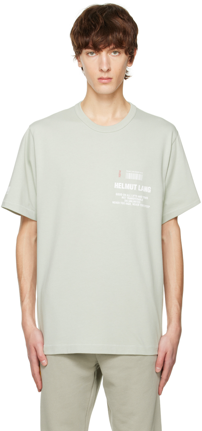 Helmut Lang Green Ski T-Shirt