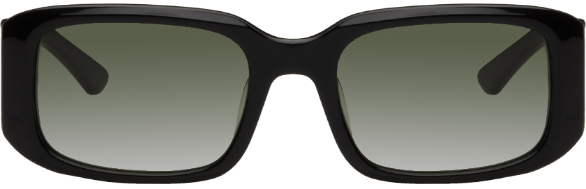 Ymc You Must Create Black Caitlin Sunglasses In 02-blk G Grn