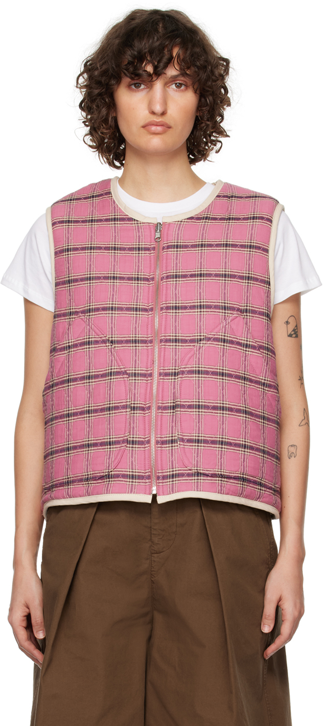 YMC: Pink Jackie Reversible Vest | SSENSE