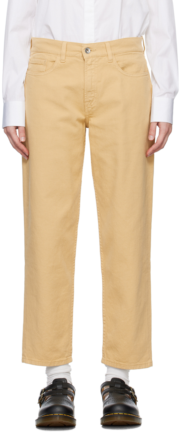 【関税込み】YMC ベージュ Tearaway ジーンズ Beige Tearaway Jeans by YMC on Sale
