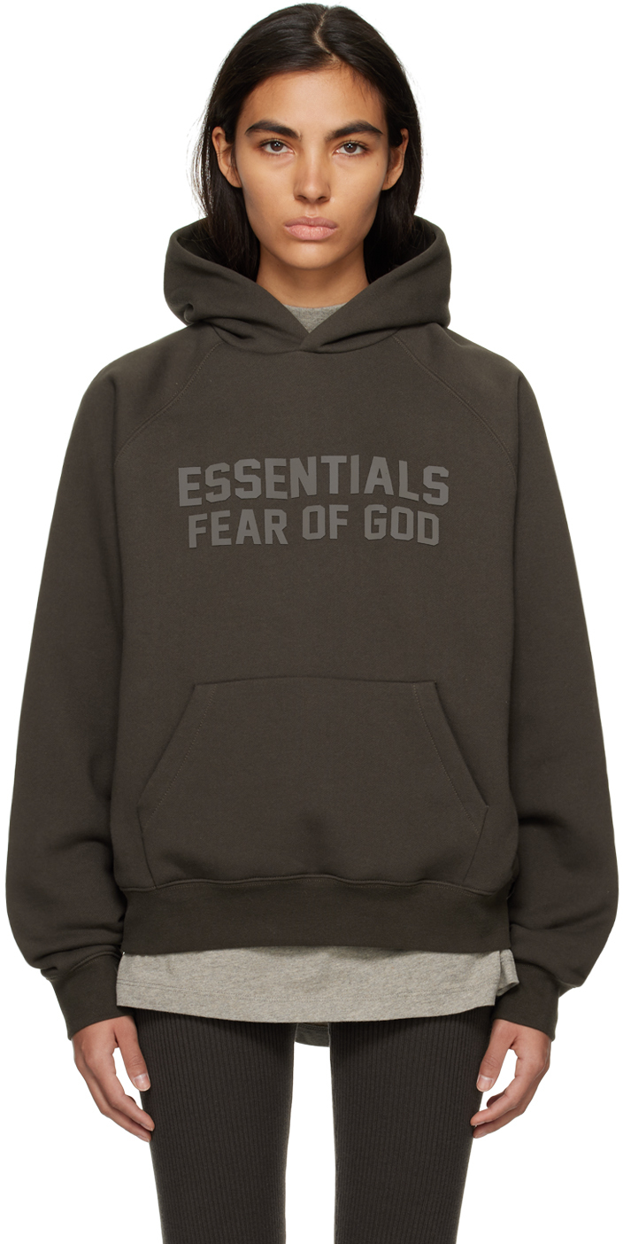 grey essentials hoodie womens