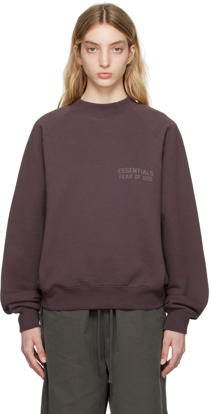 FEAR OF GOD フィアオブゴッド スウェット FOG ESSENTIALS エッセンシャルズ オーバーサイズ クルーネック スウェットシャツ Crewneck 22AW トープ系(WOOD) M トップス トレーナー【メンズ】