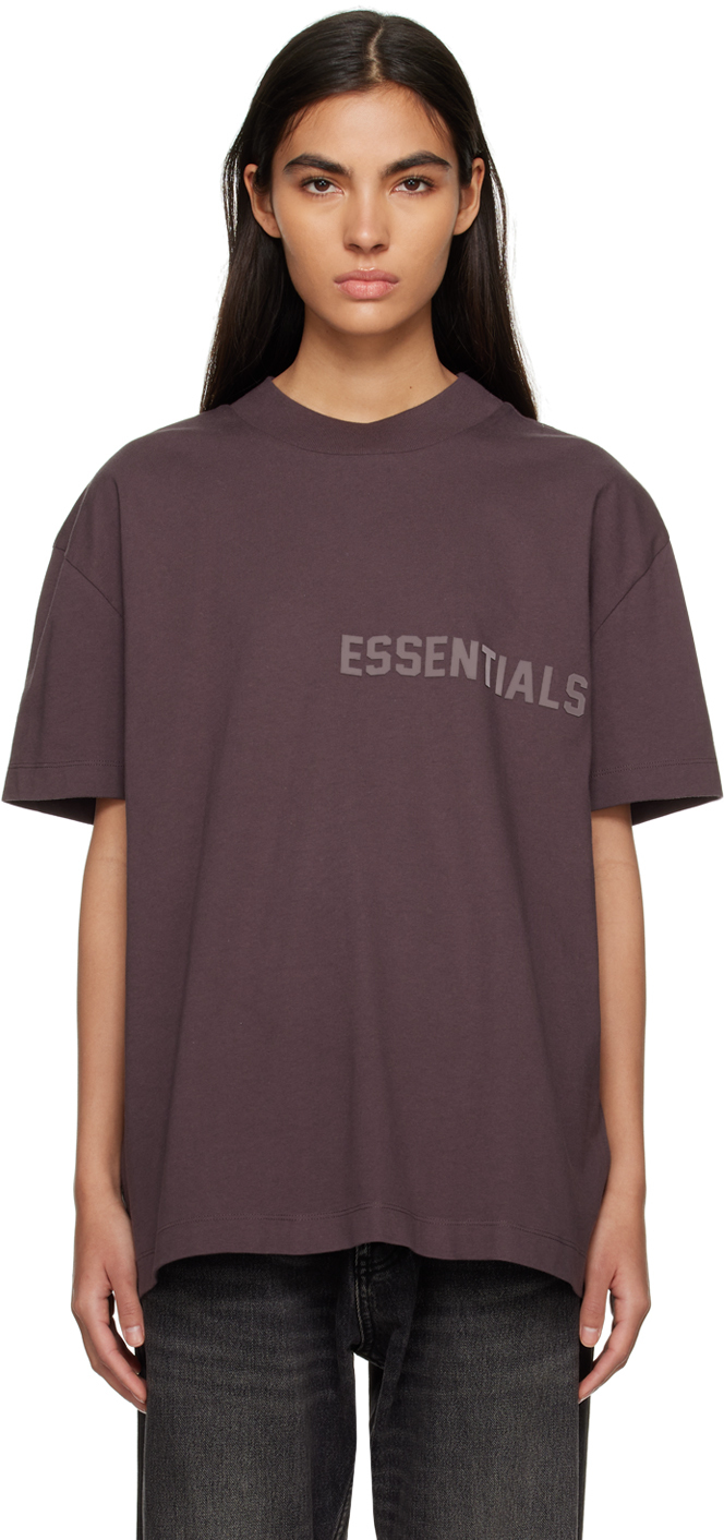 Essentials Ssense Exclusive Purple T-shirt In Plum