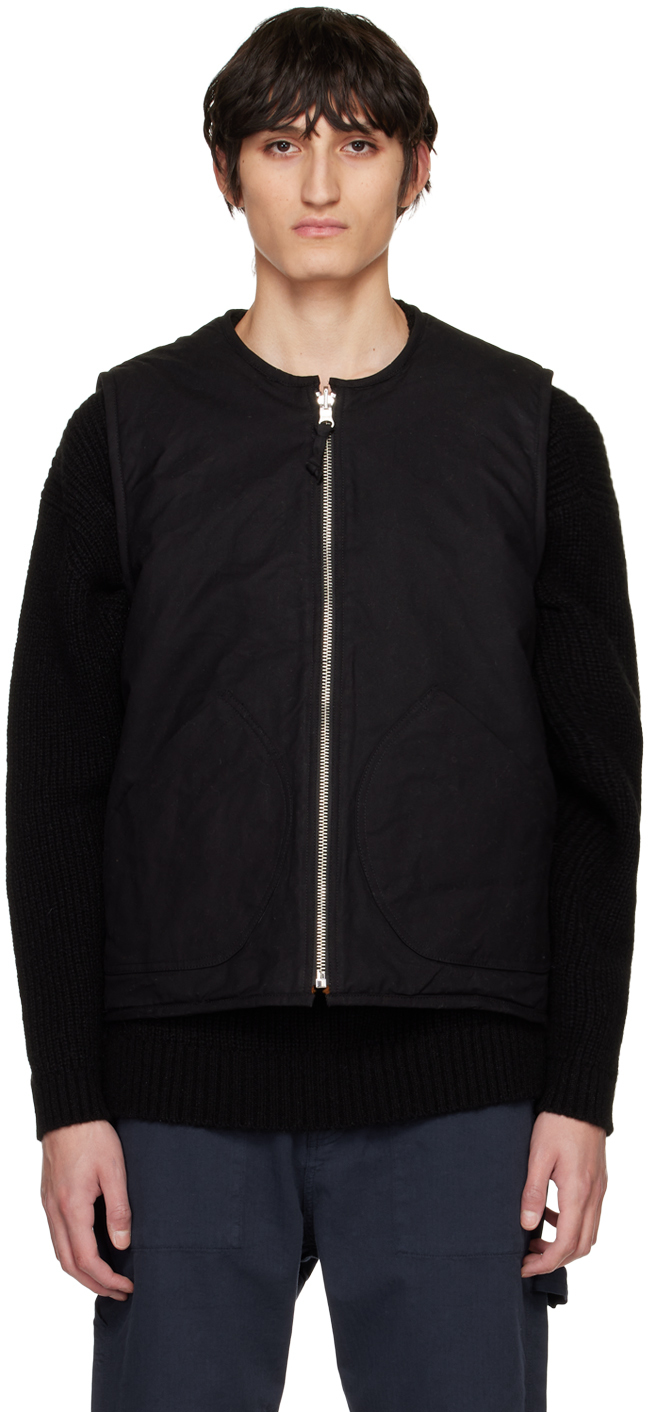 YMC Black Wyatt Reversible Vest SSENSE Canada