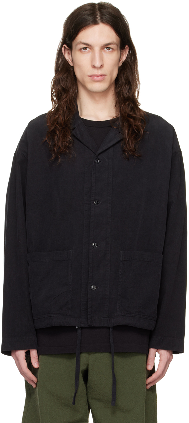 YMC: Black Garment-Dyed Jacket | SSENSE